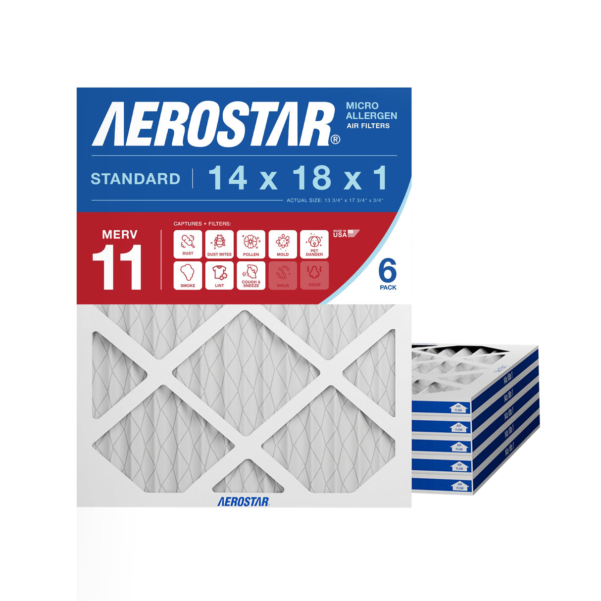 14x18x1 Aerostar Air Filter