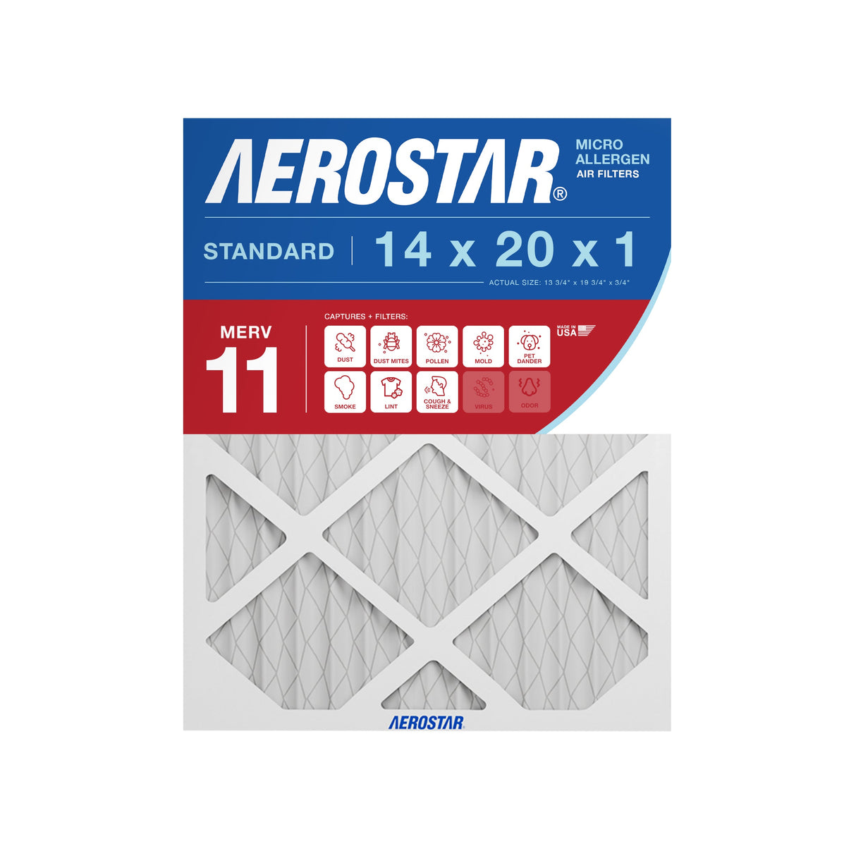 14x20x1 Aerostar Air Filter