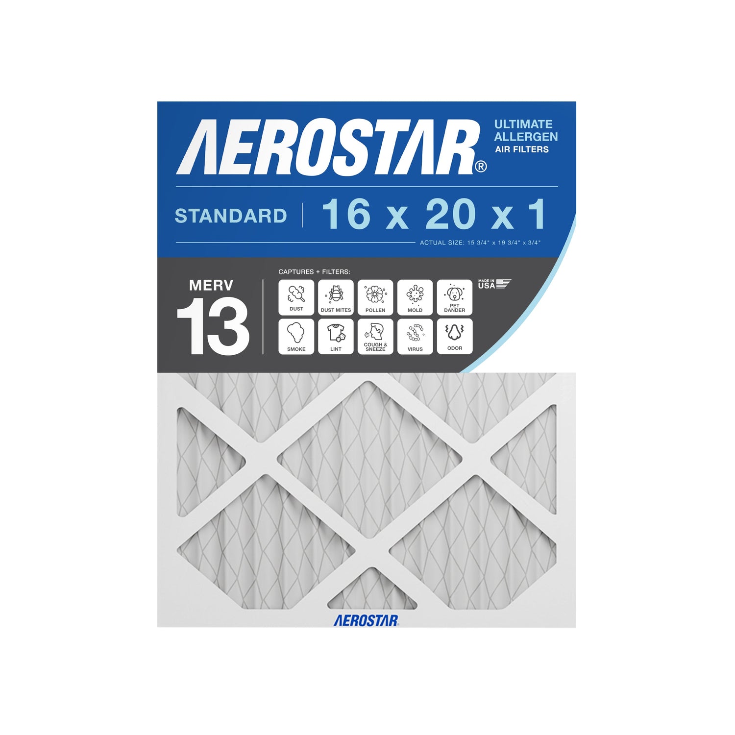 16x20x1 Aerostar Air Filter