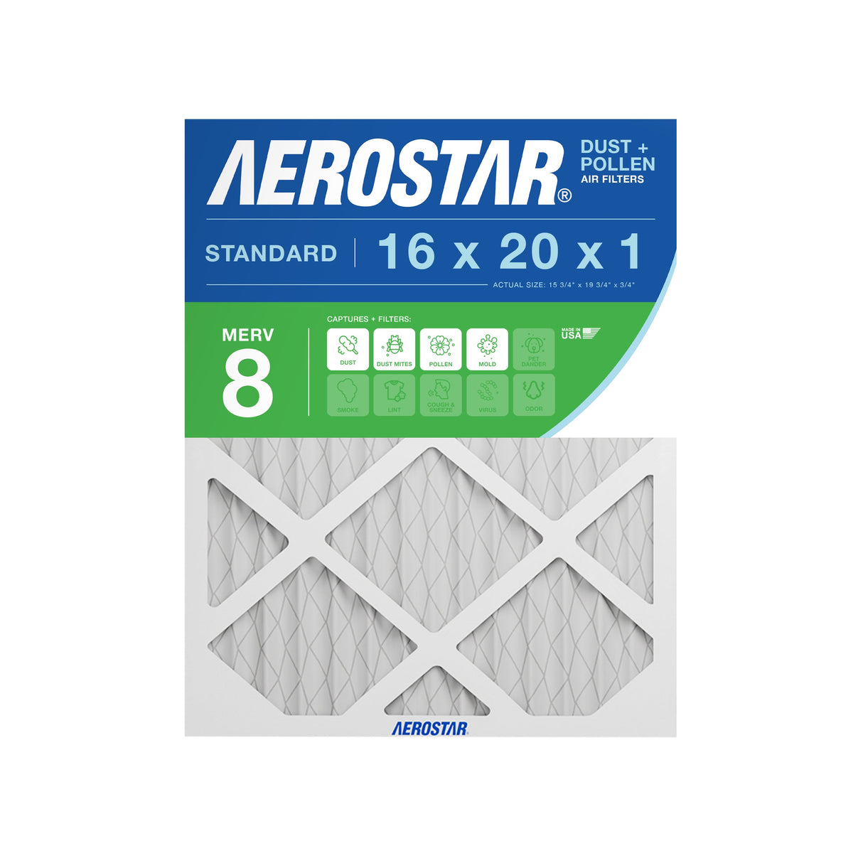16x20x1 Aerostar Air Filter