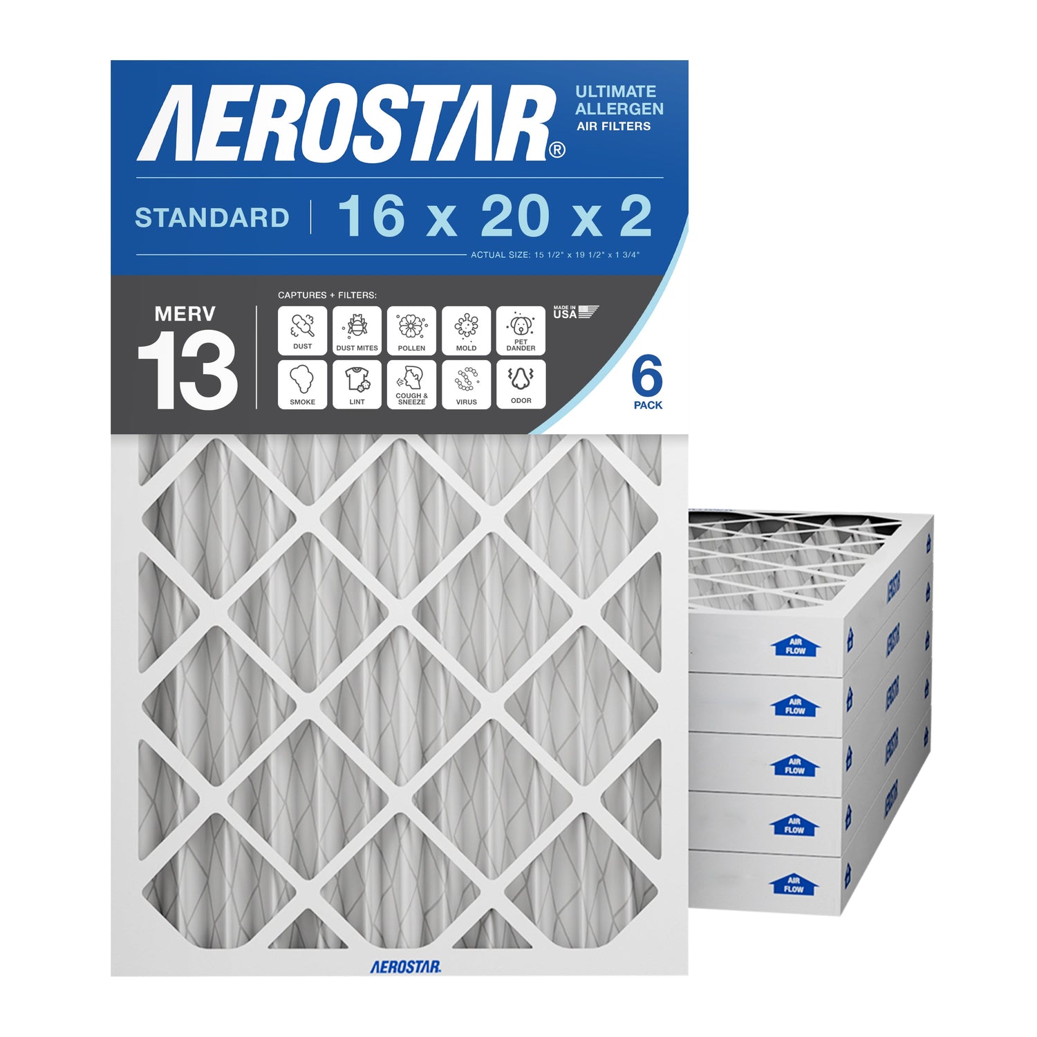 16x20x2 Aerostar Air Filter