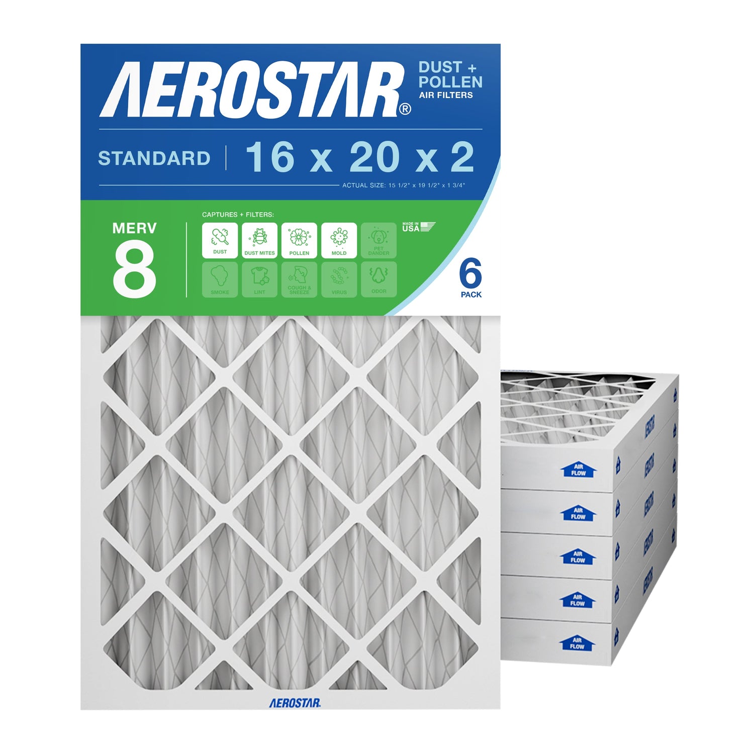 16x20x2 Aerostar Air Filter