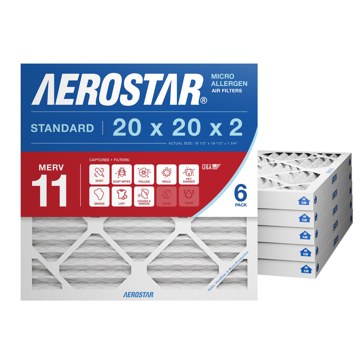20x20x2 Aerostar Air Filter