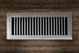 Cast Brass Contemporary Vent Covers - Brushed Nickel