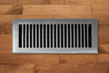 Cast Brass Contemporary Vent Covers - Brushed Nickel