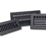 Cast Aluminum Contemporary Vent Covers - Black