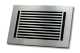 Cast Aluminum Linear Bar Vent Covers - Satin Nickel