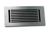 Cast Aluminum Linear Bar Vent Covers - Satin Nickel