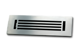 Cast Aluminum Linear Bar Vent Covers - Satin Nickel