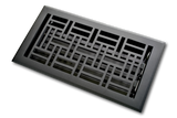 Cast Aluminum Arts & Crafts Vent Cover - Black