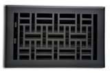 Cast Aluminum Arts & Crafts Vent Cover - Black