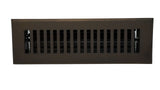 Cast Brass Contemporary Vent Covers - Antique Brass