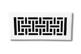 Cast Aluminum Arts & Crafts Vent Cover - White