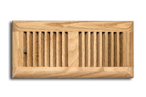 4 x 10 Red Oak Wood Register - Drop In Style (Unfinished)