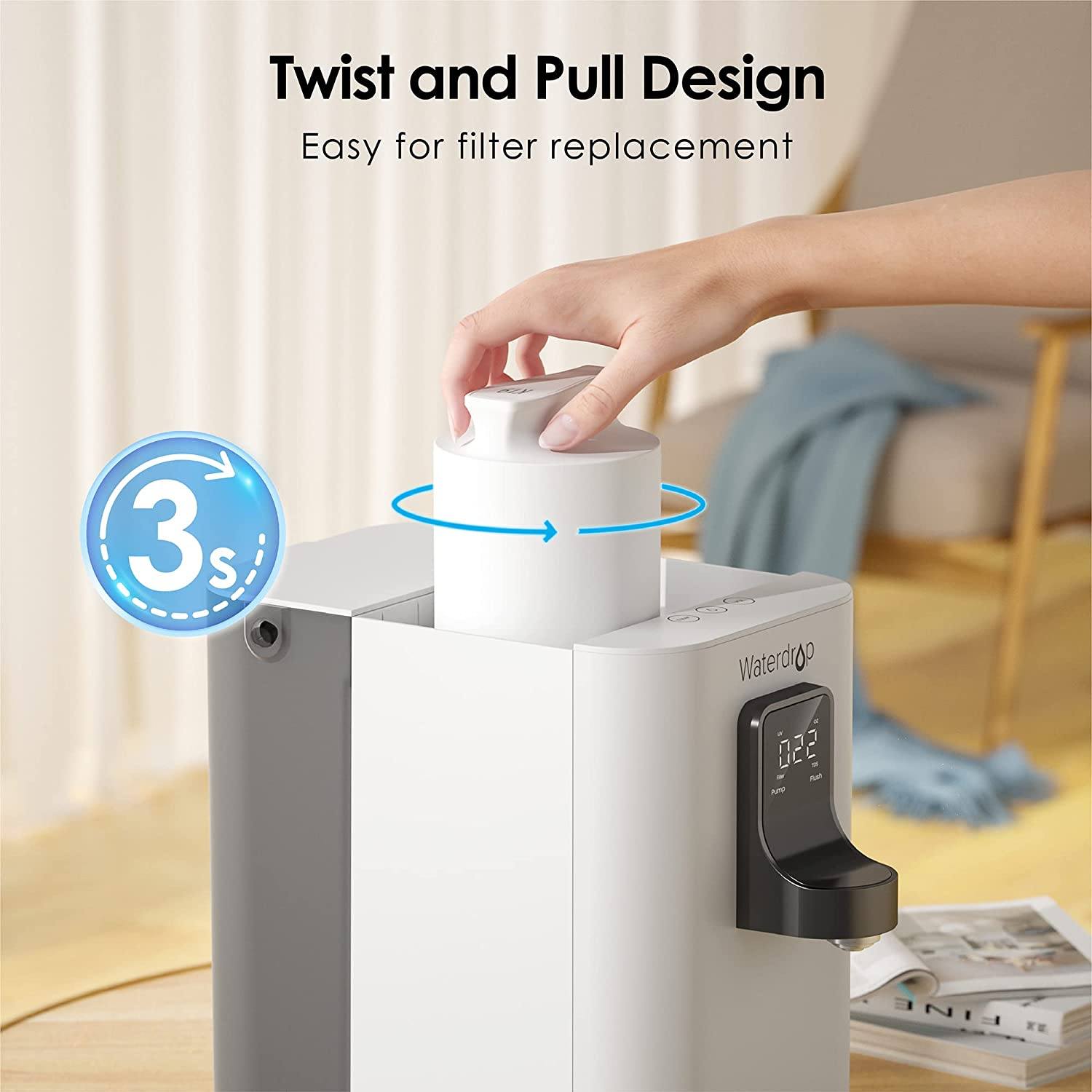 Countertop Reverse Osmosis Water Filter System - Waterdrop K19 - Thumbnail 5