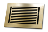 Cast Aluminum Linear Bar Vent Covers - Satin Brass