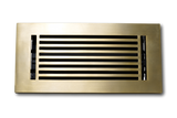 Cast Aluminum Linear Bar Vent Covers - Satin Brass