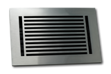 Cast Aluminum Linear Bar Vent Covers - Satin Nickel