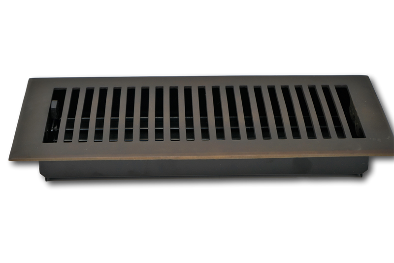 Cast Brass Contemporary Vent Covers - Oil Rubbed Bronze