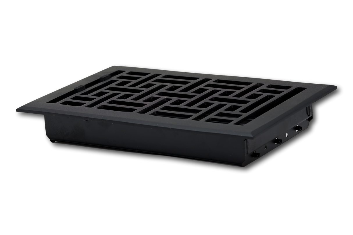Cast Aluminum Arts & Crafts Vent Cover - Black