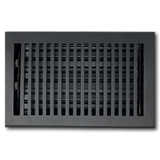Cast Aluminum Contemporary Vent Covers - Black