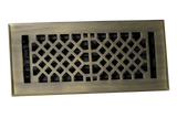 Cast Brass Vintage Industrial Vent Cover - Antique Brass