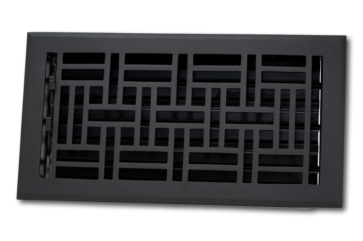 Cast Aluminum Arts & Crafts Vent Cover - Black