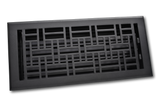 Cast Aluminum Arts & Crafts Vent Cover - Black