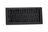 Cast Aluminum Arts & Crafts Vent Cover - Black