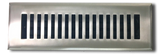 Cast Brass Contemporary Vent Covers - Brushed Nickel