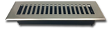 Cast Brass Contemporary Vent Covers - Brushed Nickel