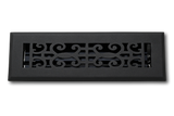 Cast Aluminum Baroque Vent Covers - Black