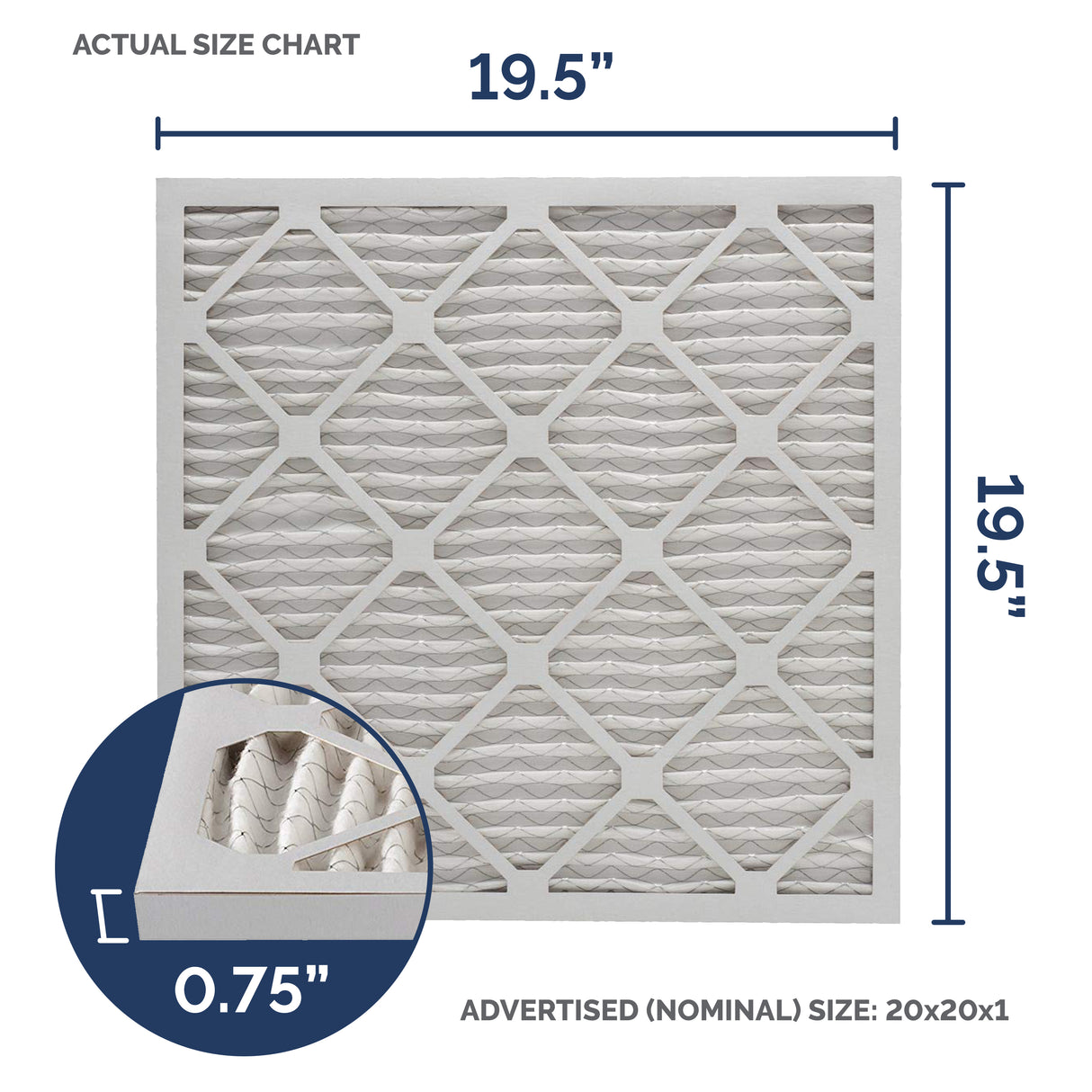 20x20x1 AC and Furnace Air Filter by Aerostar